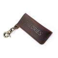 theories lighter case stamp logo leather keychain