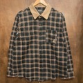 theories l/s shirts cascadia collar flannel BLACK