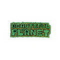 beautiful planet patch logo embroidery