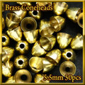 ブラス ビーズ コーンヘッド形状 Gold 50個セット Brass Beads 5.5mm Coneheads