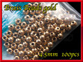 ブラス ビーズ Gold 100個セット Brass Beads 4.5mm