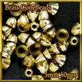 ブラス ビーズ コーンヘッド形状 Gold 50個セット Brass Beads 5mm Coneheads