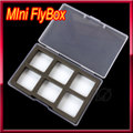 FLY BOX フライケース フライボックス 小型透明 コンパートメント ポケットサイズ miniサイズ マグネット付き 2個セット！