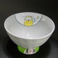 有田焼　高台茶碗　手描き（ふくろう）　國右ェ門窯