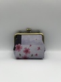 スクエアポーチmini　さくら柄　むらさき
