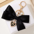 バッグチャーム　リボン　ブラック