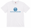 Tシャツ「TACCHAN AIRLINES」ホワイト