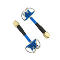 AOMWAY 5.8G Circular Polarized Antenna Pair - Short Edition, SMA, plug, Blue