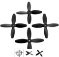 Lumenier 4x4x4 - 4 Blade Propeller (Set of 4 - Black) 