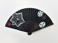 シルク扇子（黒）