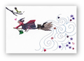 ポストカード「魔女と小鳥」