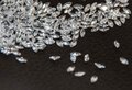 馬の目4x2mm クリア　キュービックジルコニア　