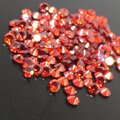 ダイヤカット4×2.5mm　レッド　キュービックジルコニア　