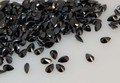 ドロップ6x4mm　ブラック　キュービックジルコニア　