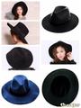 大人気の流行シンプルデザイン中折りつば広HAT