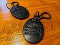 ZANMAI×CURRENT LETHER WORKS  刻印入りレザーキーホルダー黒