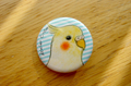 缶バッヂ（オカメインコ）