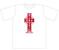 Cross Alcohol Tシャツ 半袖 ホワイトボディ×カーディナルレッド