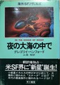 夜の大海の中で