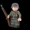 WWIIドイツ軍　ライフルマン　(スプリンタースモック着用）パーフェクトキャリバーKar98付き