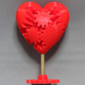 3Dプリンター版歯車のハートデータ 3D Printer "Gear's Heart"data