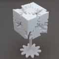 3Dプリンター版歯車の立方体データ 3D Printer "Gear's Cube"data