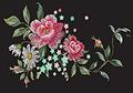 B4 バラ刺繍とファッション花柄