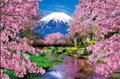 A2サイズ 富士山とさくら　日本の春 ダイヤモンドアート