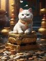 【国内製造】angel cat01　A3サイズ　四角　フェアリービーズ付きダイヤモンドアート