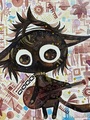 【国内製造】A3サイズ　square　ほんだ猫【hnd-001】 ぐるぐるおめめの猫　ダイヤモンドアート