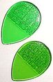 SCALE CHIP レインドロップ FLAT-G SL-25/LC-26（透明ナイロン・緑）
