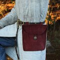 スエード レザー ポーチ 27cm × 14cm 各色