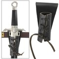 【レンタル商品】 レザー製ダガーベルト 黒 ソード 飾り帯 剣 日本刀 レイピア 鞘 西洋 甲冑 ヨーロッパ 衣装 コスプレ LARP
