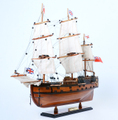 帆船模型 完成品 木製 イギリス小型帆船 エンデバー号 HMS Endeavour 全長55cm T205