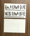 カッティングシート ミニサイズ (I'm a Kana-rear/We're Kana-rear)  / 西村加奈