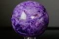 極上！シルキー濃い紫色！ロシア産チャロアイト53mm丸玉【最高品質・光沢・超激レア】