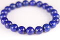 極上濃厚ブルー9.5mm玉！アフガニスタン産ラピスラズリ・ブレスレット【最高品質・光沢・激レア】