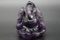 極上ダークパープル！高品質アメジストガネーシャ像【高品質・透明・光沢・激レア】