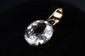 超透明 オーバル0.75ct ロシア産フェナカイト・18Kペンダント