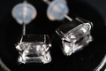 希少1.2ct×2 完全透明 ロシア産フェナカイト・Pt900ピアス