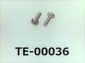 (TE-00036)  SUS304  #00特ナベ［1103］＋ M0.5×1.8 パシペート
