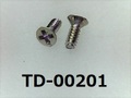 (TD-00201) SUSXM7 #0特サラ (D=1.8) ＋ M1x2.65 ﾊﾟｼﾍﾟｰﾄ
