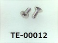 (TE-00012) SUS304 #00特サラ(D=1.6)＋ M0.8×2 パシペート
