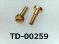 (TD-00259) 真鍮 特ヒラ [20065] － M1x3.4 (S=2) 脱脂洗浄
