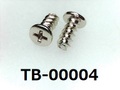(TB-00004) 鉄16A  Pタイプ  #0-2ナベ ＋ 1.7×4 銅下ニッケル