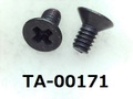 (TA-00171) 鉄10R  サラ + M2×4　三価黒