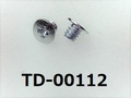 (TD-00112) 鉄16A #0特ナベ[2503] ＋ M1.4×1.5 ﾉｼﾞﾛｯｸ付 ｸﾛｰﾑ