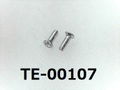 (TE-00107) アルミ #00特サラ (D=1.0) + M0.6x2 生地