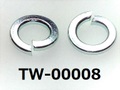 (TW-00008) 鉄 スプリングワッシャー (2号) M4 ユニクロ