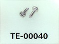 (TE-00040) SUS304  #00特ナベ［1305］＋ M0.6×2 パシペート